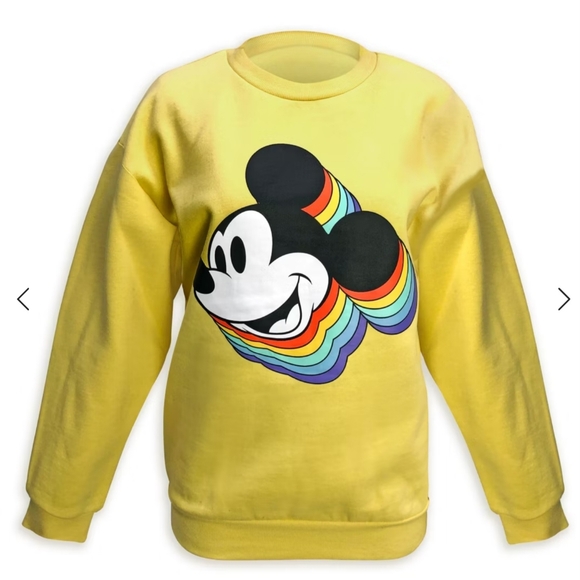 Mickey Mouse Rainbow Sweatshirt Adult Medium Unisex Vintage 🚢 - Picture 5 of 6